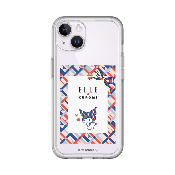 スリムプロテクションプレミアムケース［ ELLE×マイメロディ＆クロミ - トリコロールカラーグラフィック2 ］