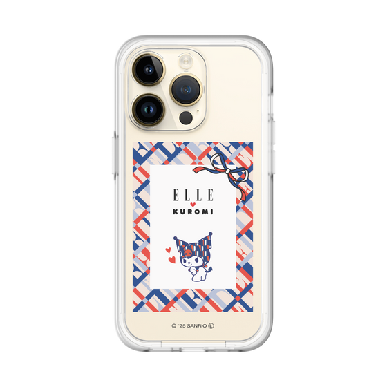 スリムプロテクションプレミアムケース［ ELLE×マイメロディ＆クロミ - トリコロールカラーグラフィック2 ］