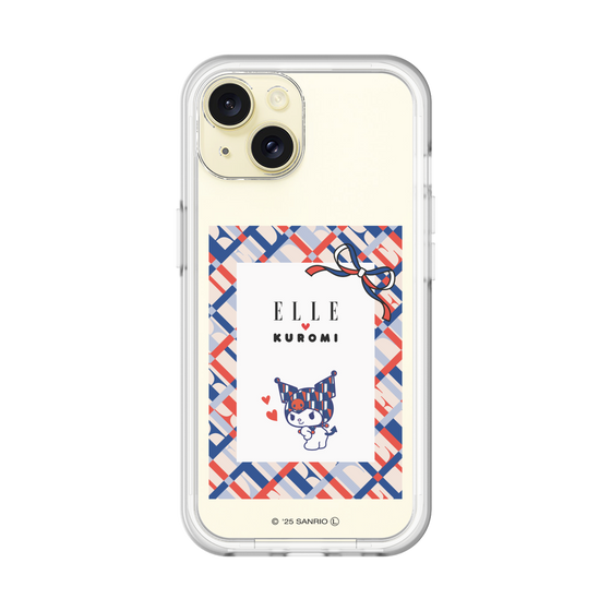 スリムプロテクションプレミアムケース［ ELLE×マイメロディ＆クロミ - トリコロールカラーグラフィック2 ］