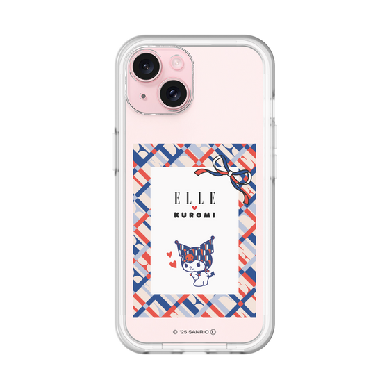 スリムプロテクションプレミアムケース［ ELLE×マイメロディ＆クロミ - トリコロールカラーグラフィック2 ］