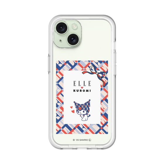 スリムプロテクションプレミアムケース［ ELLE×マイメロディ＆クロミ - トリコロールカラーグラフィック2 ］