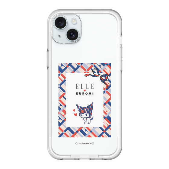 スリムプロテクションプレミアムケース［ ELLE×マイメロディ＆クロミ - トリコロールカラーグラフィック2 ］