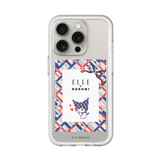 スリムプロテクションプレミアムケース［ ELLE×マイメロディ＆クロミ - トリコロールカラーグラフィック2 ］