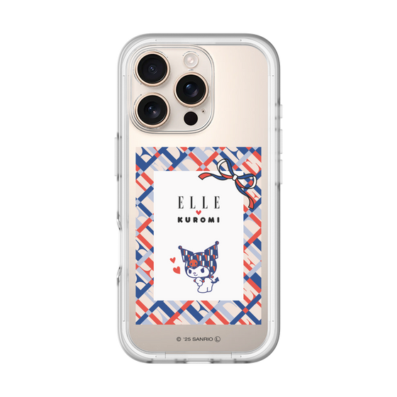 スリムプロテクションプレミアムケース［ ELLE×マイメロディ＆クロミ - トリコロールカラーグラフィック2 ］