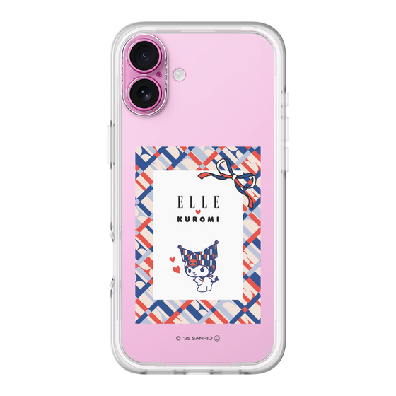 スリムプロテクションプレミアムケース［ ELLE×マイメロディ＆クロミ - トリコロールカラーグラフィック2 ］