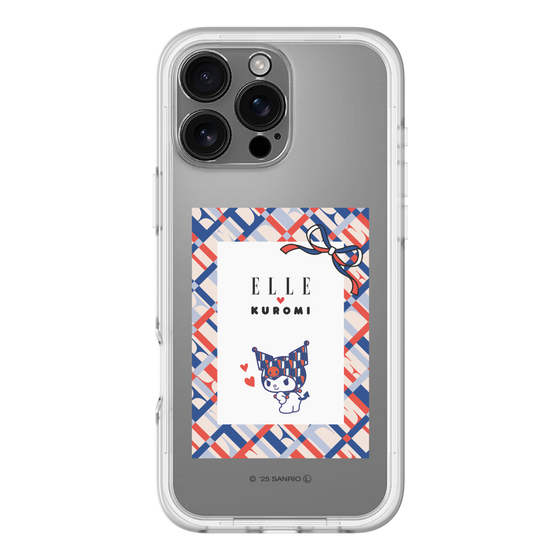 スリムプロテクションプレミアムケース［ ELLE×マイメロディ＆クロミ - トリコロールカラーグラフィック2 ］