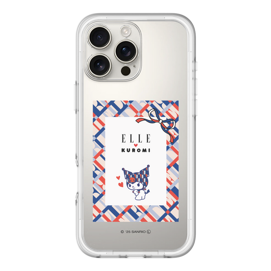 スリムプロテクションプレミアムケース［ ELLE×マイメロディ＆クロミ - トリコロールカラーグラフィック2 ］