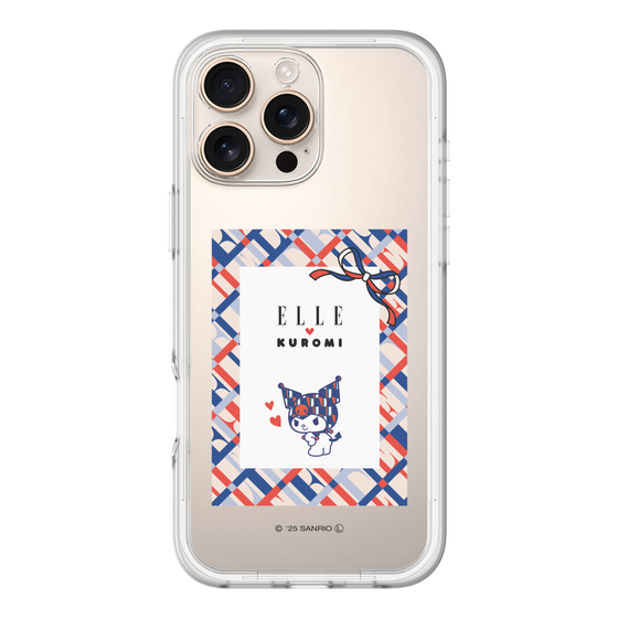 スリムプロテクションプレミアムケース［ ELLE×マイメロディ＆クロミ - トリコロールカラーグラフィック2 ］