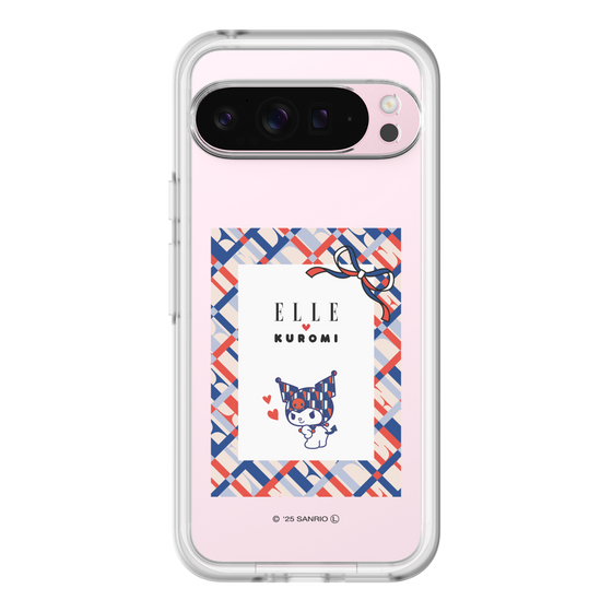 スリムプロテクションプレミアムケース［ ELLE×マイメロディ＆クロミ - トリコロールカラーグラフィック2 ］