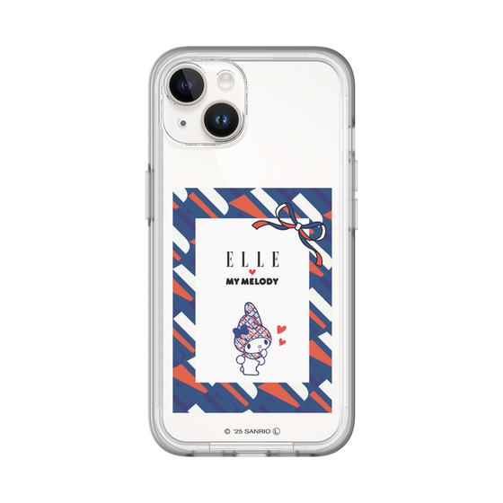 スリムプロテクションプレミアムケース［ ELLE×マイメロディ＆クロミ - トリコロールカラーグラフィック3 ］