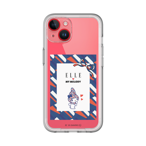 スリムプロテクションプレミアムケース［ ELLE×マイメロディ＆クロミ - トリコロールカラーグラフィック3 ］