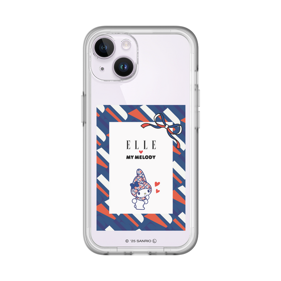 スリムプロテクションプレミアムケース［ ELLE×マイメロディ＆クロミ - トリコロールカラーグラフィック3 ］