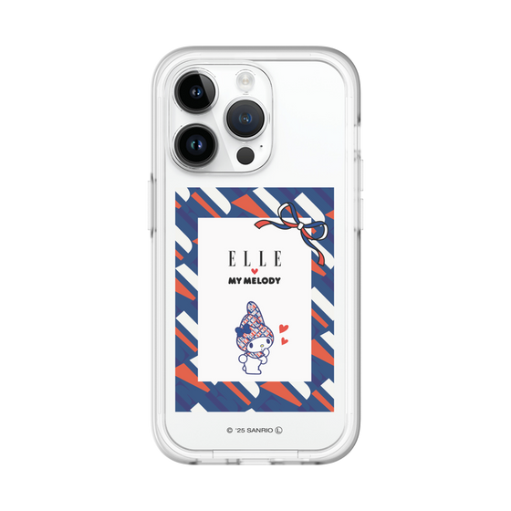 スリムプロテクションプレミアムケース［ ELLE×マイメロディ＆クロミ - トリコロールカラーグラフィック3 ］