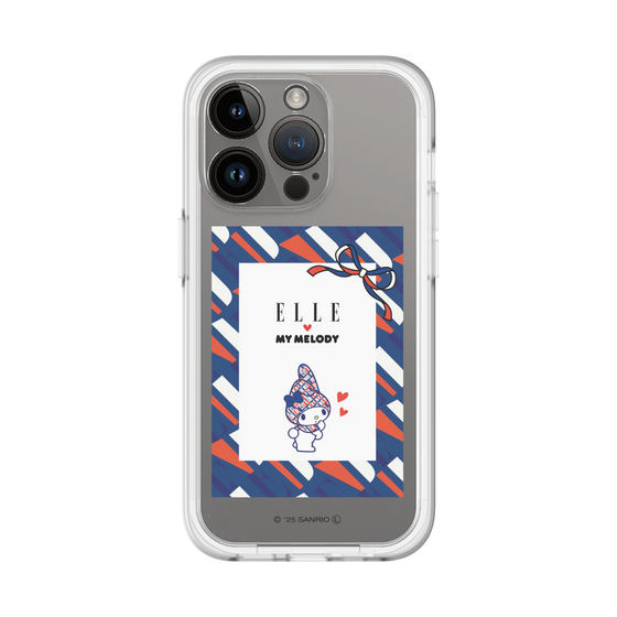 スリムプロテクションプレミアムケース［ ELLE×マイメロディ＆クロミ - トリコロールカラーグラフィック3 ］