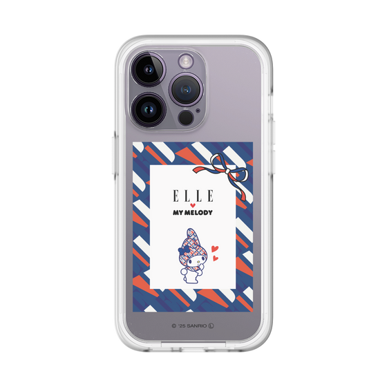 スリムプロテクションプレミアムケース［ ELLE×マイメロディ＆クロミ - トリコロールカラーグラフィック3 ］