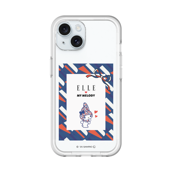 スリムプロテクションプレミアムケース［ ELLE×マイメロディ＆クロミ - トリコロールカラーグラフィック3 ］