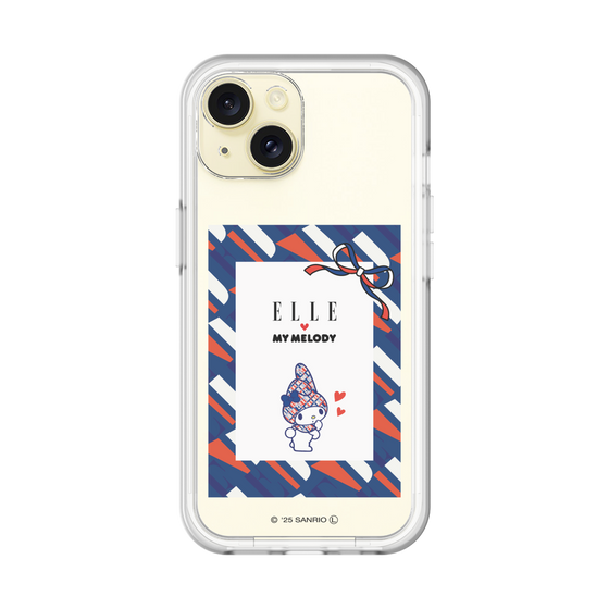 スリムプロテクションプレミアムケース［ ELLE×マイメロディ＆クロミ - トリコロールカラーグラフィック3 ］