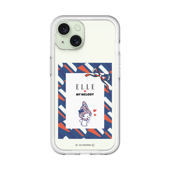 スリムプロテクションプレミアムケース［ ELLE×マイメロディ＆クロミ - トリコロールカラーグラフィック3 ］