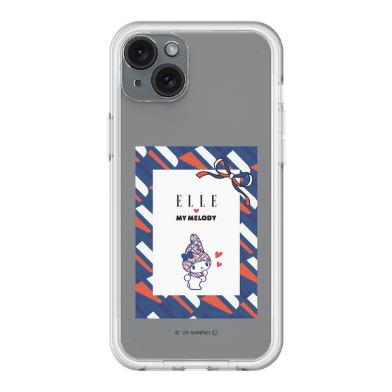 スリムプロテクションプレミアムケース［ ELLE×マイメロディ＆クロミ - トリコロールカラーグラフィック3 ］