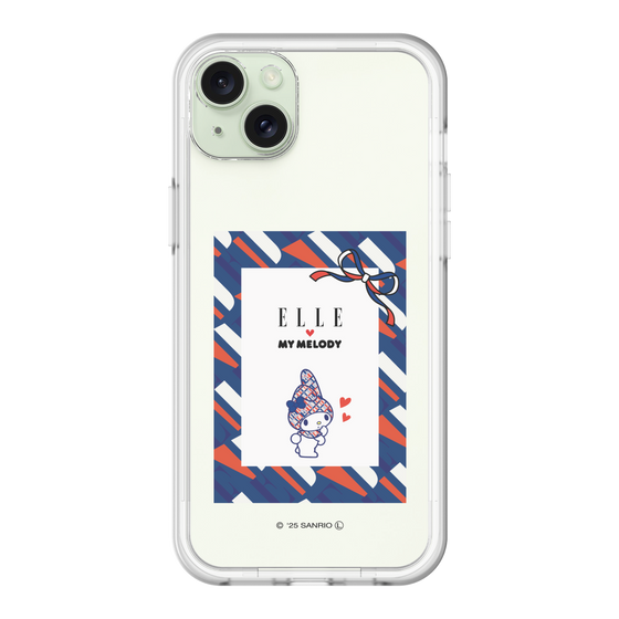 スリムプロテクションプレミアムケース［ ELLE×マイメロディ＆クロミ - トリコロールカラーグラフィック3 ］