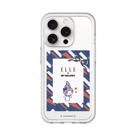 スリムプロテクションプレミアムケース［ ELLE×マイメロディ＆クロミ - トリコロールカラーグラフィック3 ］