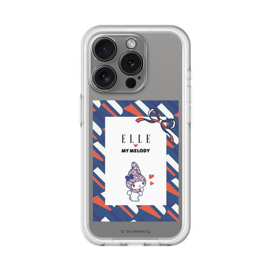 スリムプロテクションプレミアムケース［ ELLE×マイメロディ＆クロミ - トリコロールカラーグラフィック3 ］
