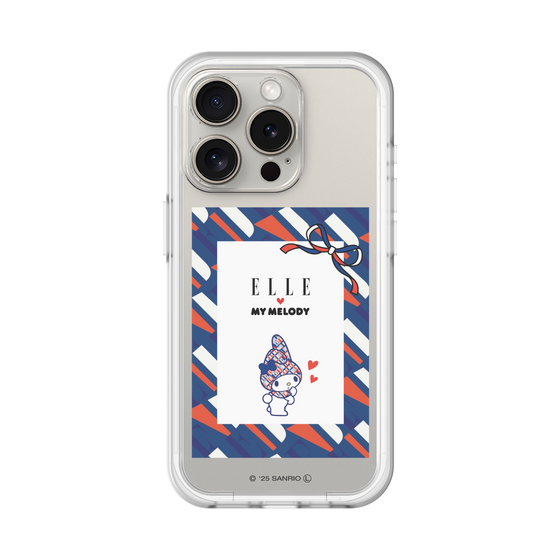 スリムプロテクションプレミアムケース［ ELLE×マイメロディ＆クロミ - トリコロールカラーグラフィック3 ］
