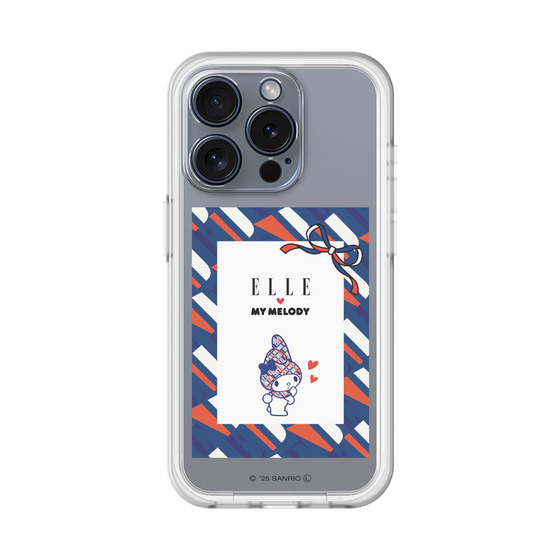 スリムプロテクションプレミアムケース［ ELLE×マイメロディ＆クロミ - トリコロールカラーグラフィック3 ］
