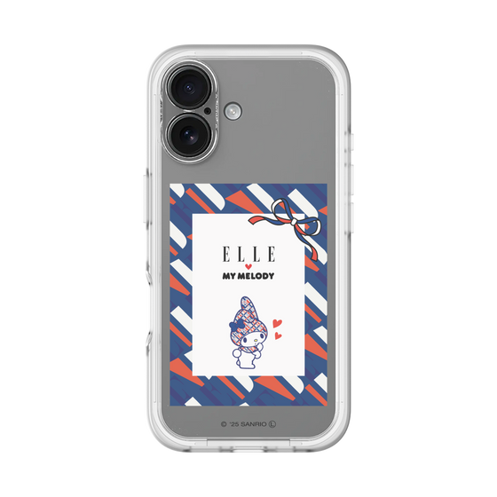 スリムプロテクションプレミアムケース［ ELLE×マイメロディ＆クロミ - トリコロールカラーグラフィック3 ］