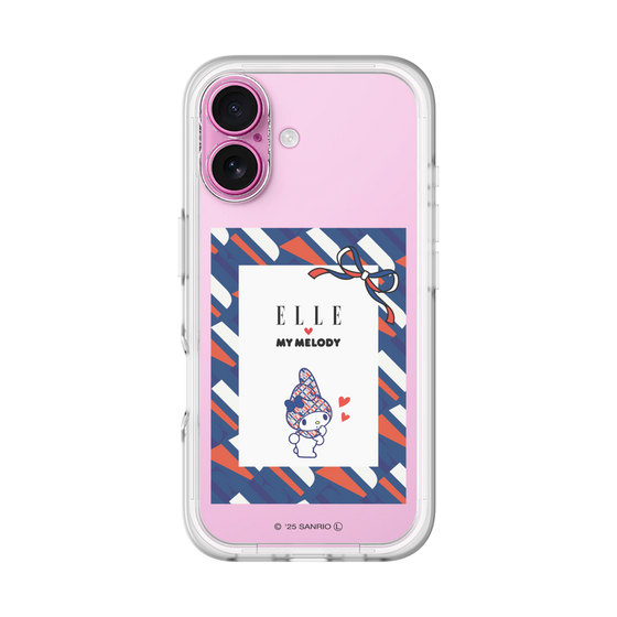 スリムプロテクションプレミアムケース［ ELLE×マイメロディ＆クロミ - トリコロールカラーグラフィック3 ］