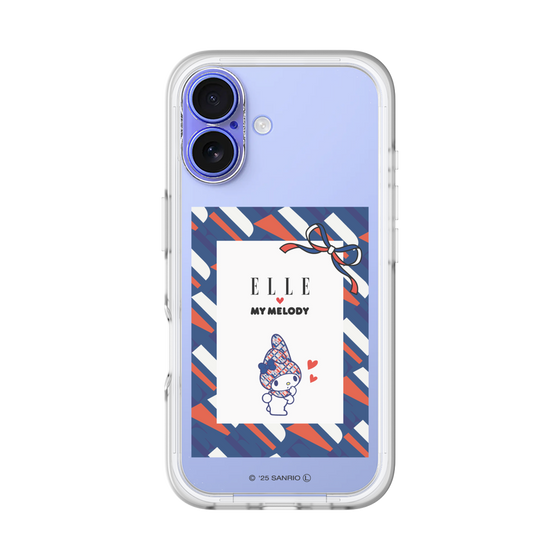 スリムプロテクションプレミアムケース［ ELLE×マイメロディ＆クロミ - トリコロールカラーグラフィック3 ］
