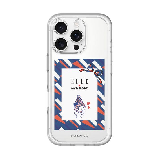 スリムプロテクションプレミアムケース［ ELLE×マイメロディ＆クロミ - トリコロールカラーグラフィック3 ］