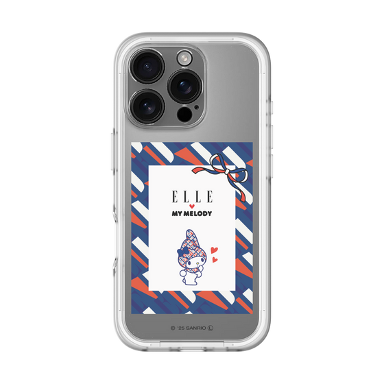 スリムプロテクションプレミアムケース［ ELLE×マイメロディ＆クロミ - トリコロールカラーグラフィック3 ］