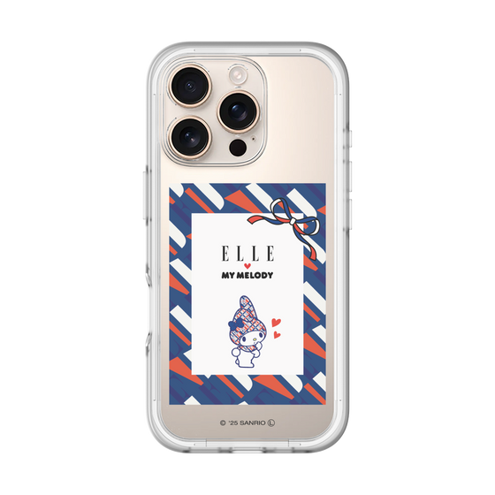 スリムプロテクションプレミアムケース［ ELLE×マイメロディ＆クロミ - トリコロールカラーグラフィック3 ］