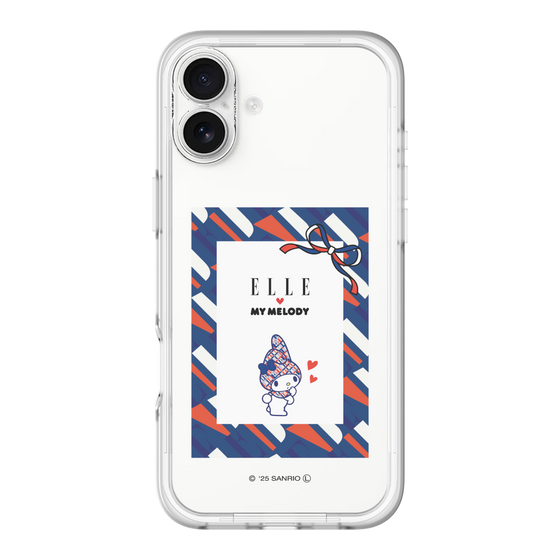 スリムプロテクションプレミアムケース［ ELLE×マイメロディ＆クロミ - トリコロールカラーグラフィック3 ］