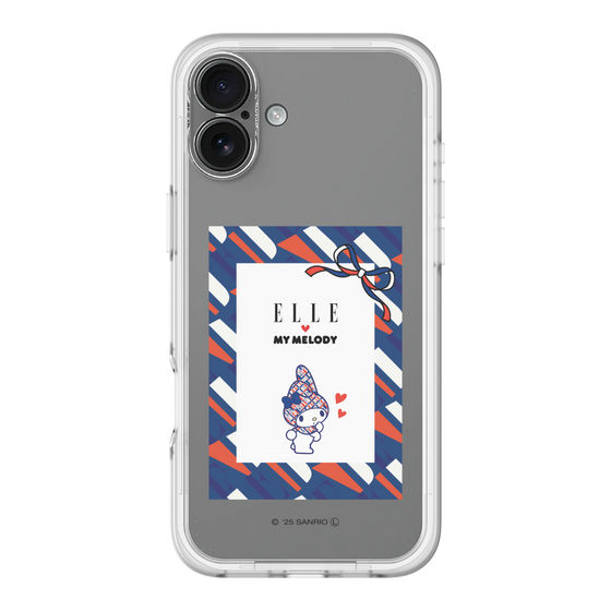 スリムプロテクションプレミアムケース［ ELLE×マイメロディ＆クロミ - トリコロールカラーグラフィック3 ］