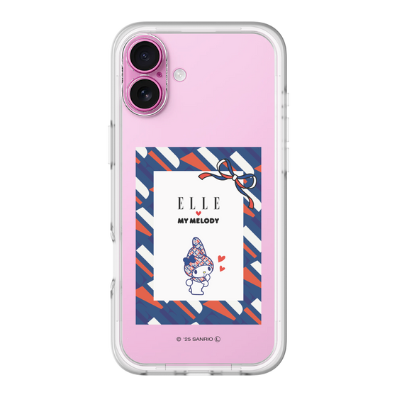 スリムプロテクションプレミアムケース［ ELLE×マイメロディ＆クロミ - トリコロールカラーグラフィック3 ］