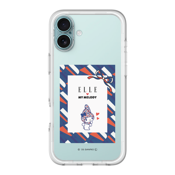 スリムプロテクションプレミアムケース［ ELLE×マイメロディ＆クロミ - トリコロールカラーグラフィック3 ］