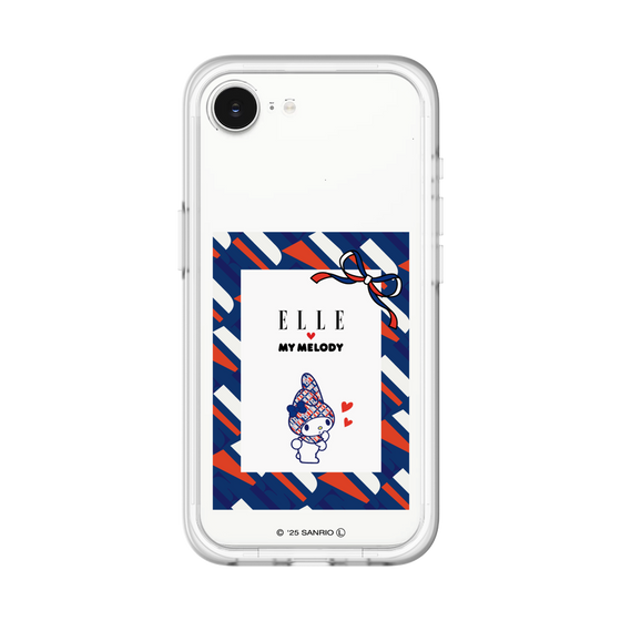 スリムプロテクションプレミアムケース［ ELLE×マイメロディ＆クロミ - トリコロールカラーグラフィック3 ］