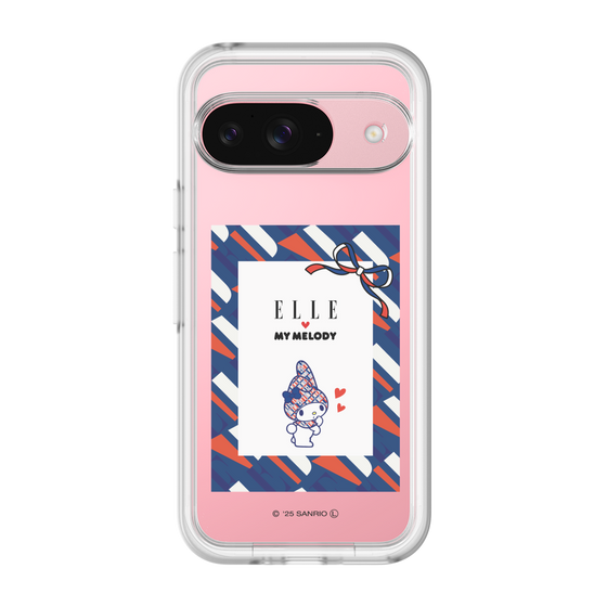 スリムプロテクションプレミアムケース［ ELLE×マイメロディ＆クロミ - トリコロールカラーグラフィック3 ］