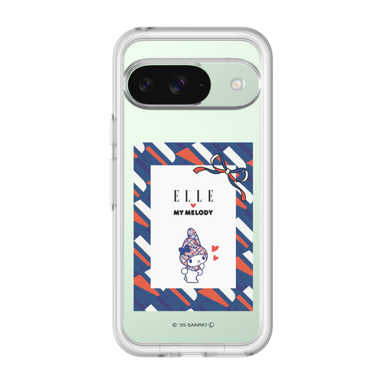 スリムプロテクションプレミアムケース［ ELLE×マイメロディ＆クロミ - トリコロールカラーグラフィック3 ］
