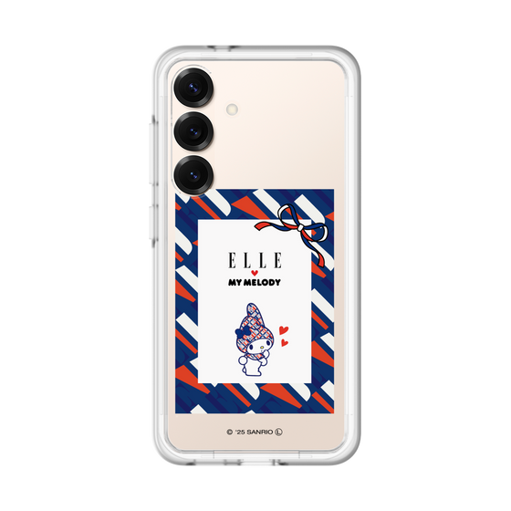 スリムプロテクションプレミアムケース［ ELLE×マイメロディ＆クロミ - トリコロールカラーグラフィック3 ］