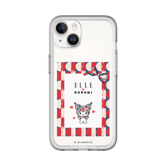 スリムプロテクションプレミアムケース［ ELLE×マイメロディ＆クロミ - トリコロールカラーグラフィック4 ］