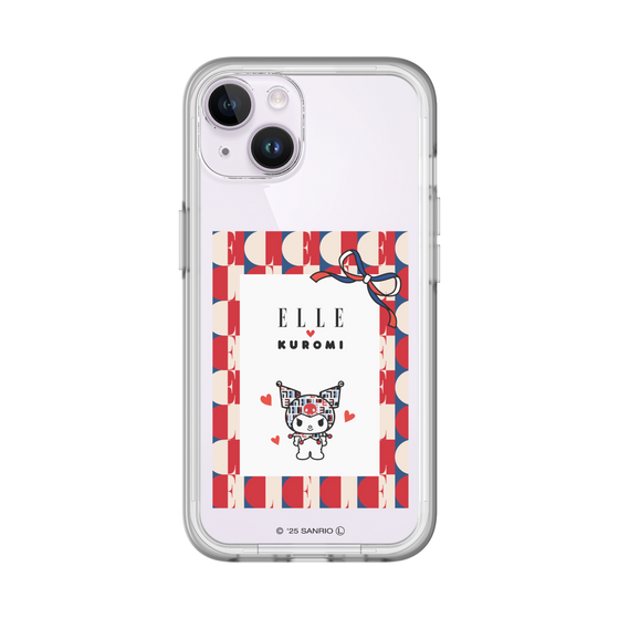 スリムプロテクションプレミアムケース［ ELLE×マイメロディ＆クロミ - トリコロールカラーグラフィック4 ］
