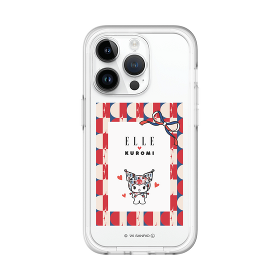 スリムプロテクションプレミアムケース［ ELLE×マイメロディ＆クロミ - トリコロールカラーグラフィック4 ］