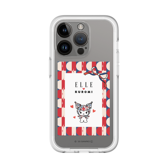 スリムプロテクションプレミアムケース［ ELLE×マイメロディ＆クロミ - トリコロールカラーグラフィック4 ］