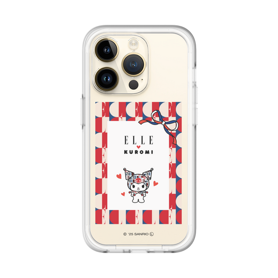 スリムプロテクションプレミアムケース［ ELLE×マイメロディ＆クロミ - トリコロールカラーグラフィック4 ］