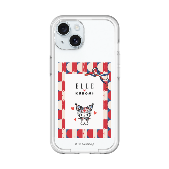 スリムプロテクションプレミアムケース［ ELLE×マイメロディ＆クロミ - トリコロールカラーグラフィック4 ］