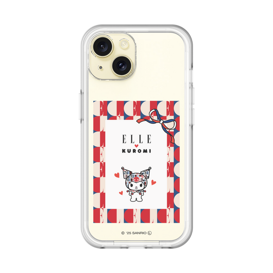 スリムプロテクションプレミアムケース［ ELLE×マイメロディ＆クロミ - トリコロールカラーグラフィック4 ］