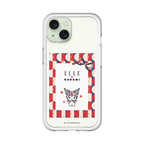 スリムプロテクションプレミアムケース［ ELLE×マイメロディ＆クロミ - トリコロールカラーグラフィック4 ］